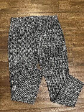 Bar III Black & White Herringbone Leggings